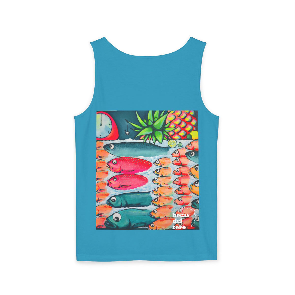Unisex Neon Cabo Fish Market Tank Top