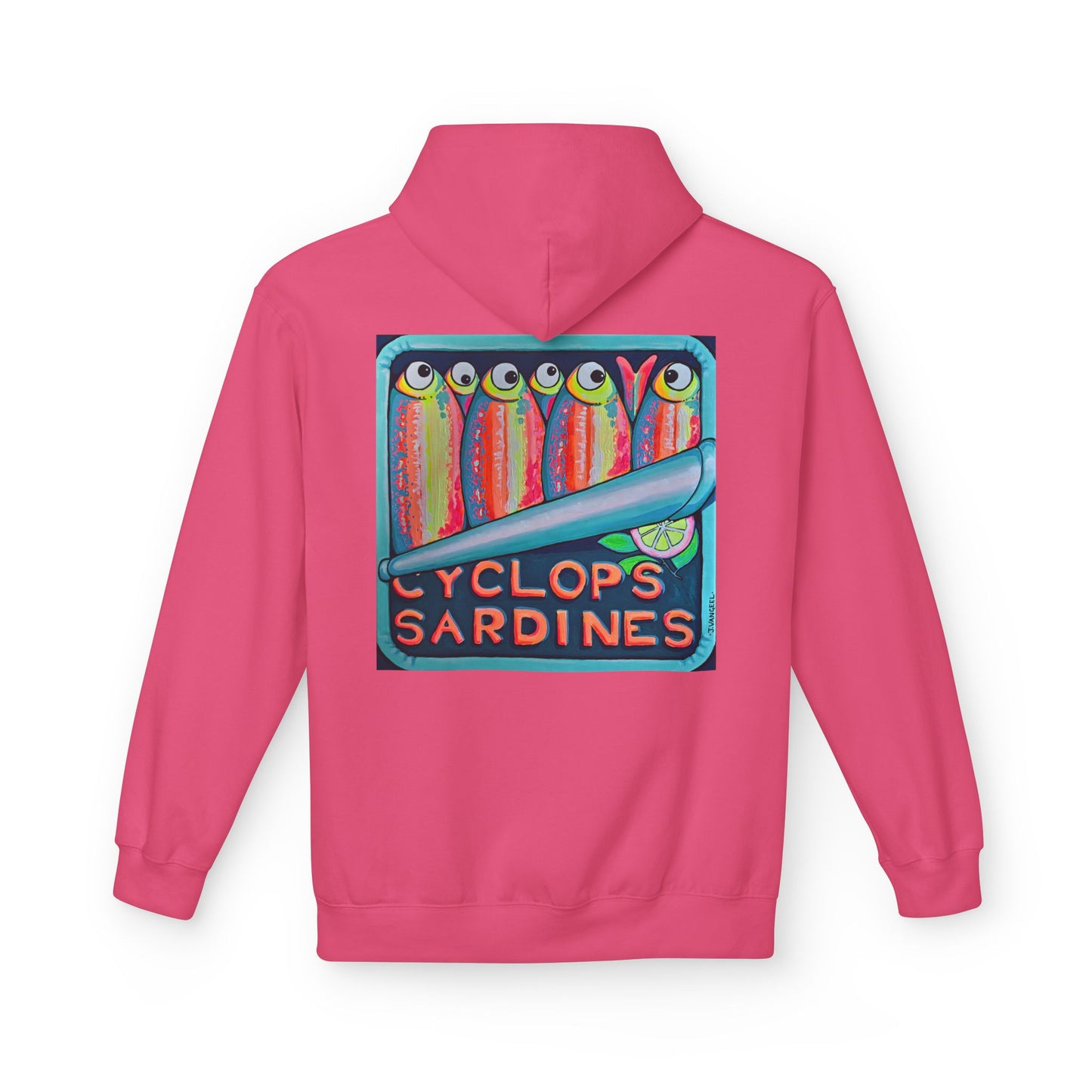 Unisex Neon Sardines Soft Hoodie