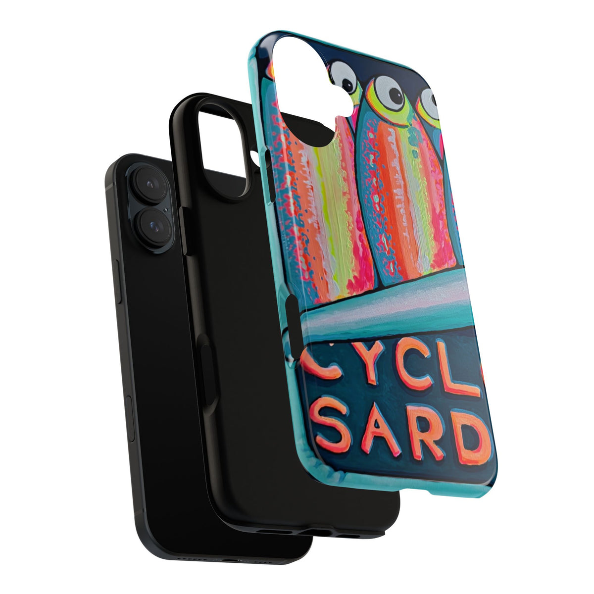 Neon Sardines Tough Phone Case