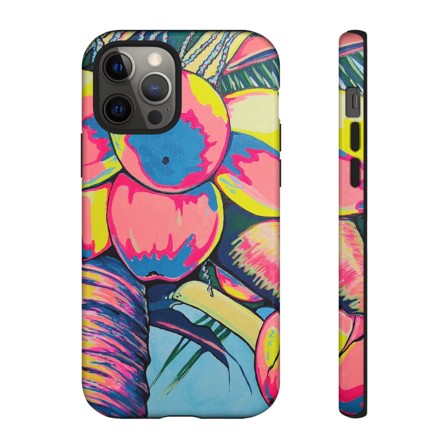 Neon Coconuts Tough Phone Case