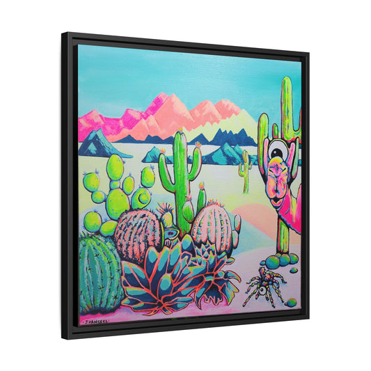 Framed Cyclops Camel Canvas Print