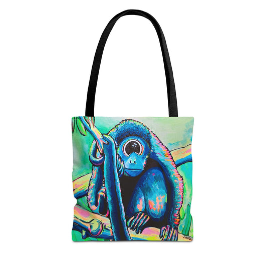 Premium Cyclops Monkey Tote Bag, Original Artist Design, Reusable Shopping Tote, Eco-Friendly