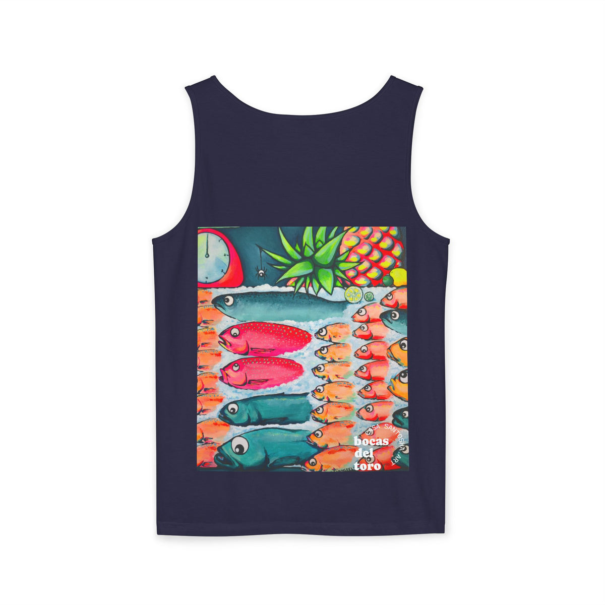 Unisex Neon Cabo Fish Market Tank Top