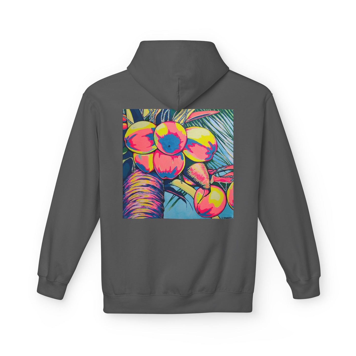 Unisex Neon Coconuts Soft Hoodie