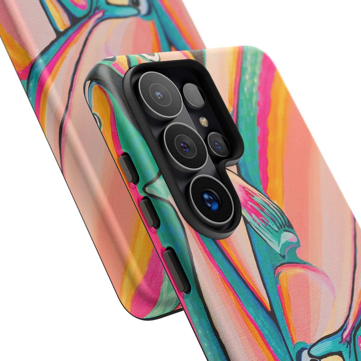 Neon Fish Tough Phone Case