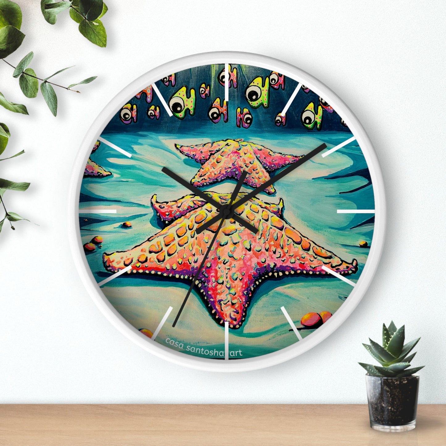 Cyclops Starfish Pop Art Wall Clock