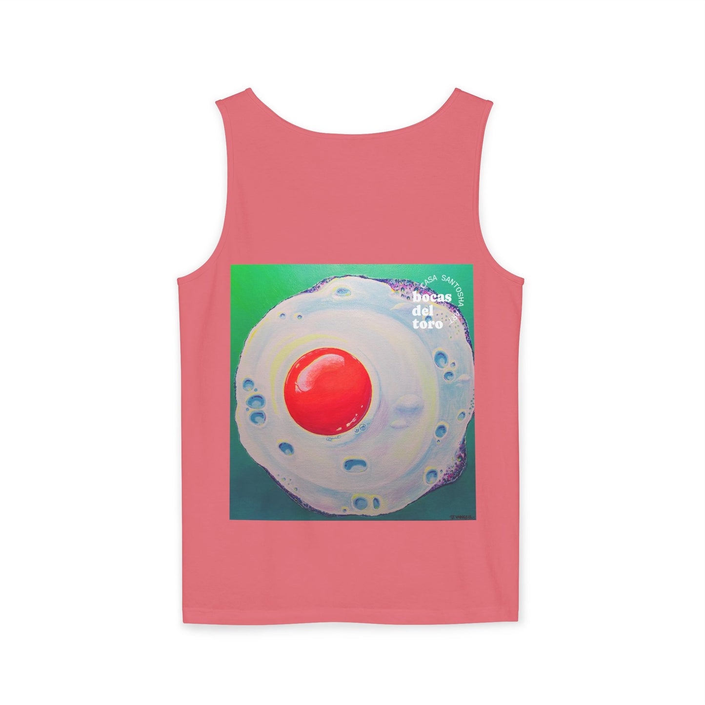 Unisex Neon Fried Egg Tank Top - Perfect for Summer Vibes