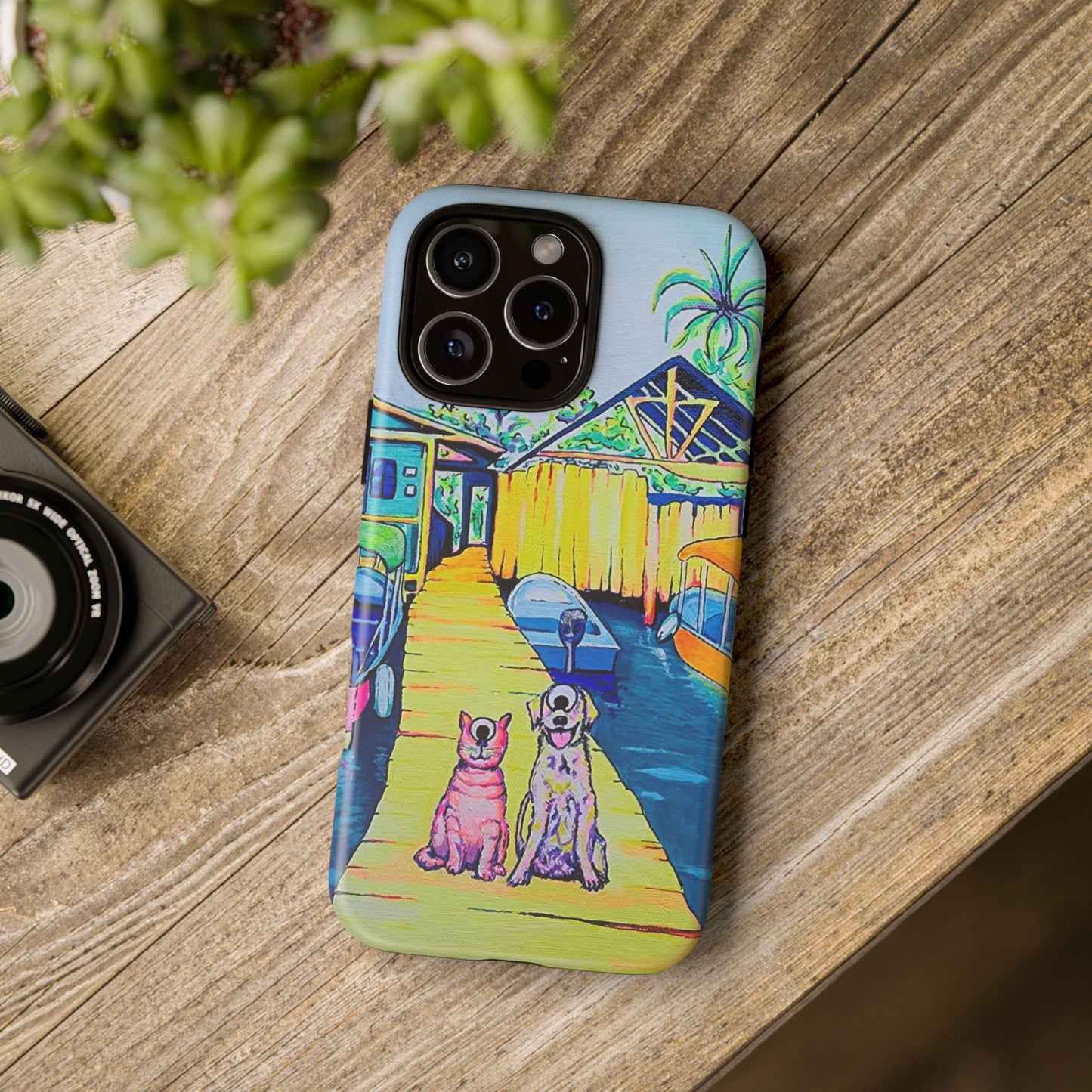 Cyclops Cat and Dog in Bocas Tough Phone Case