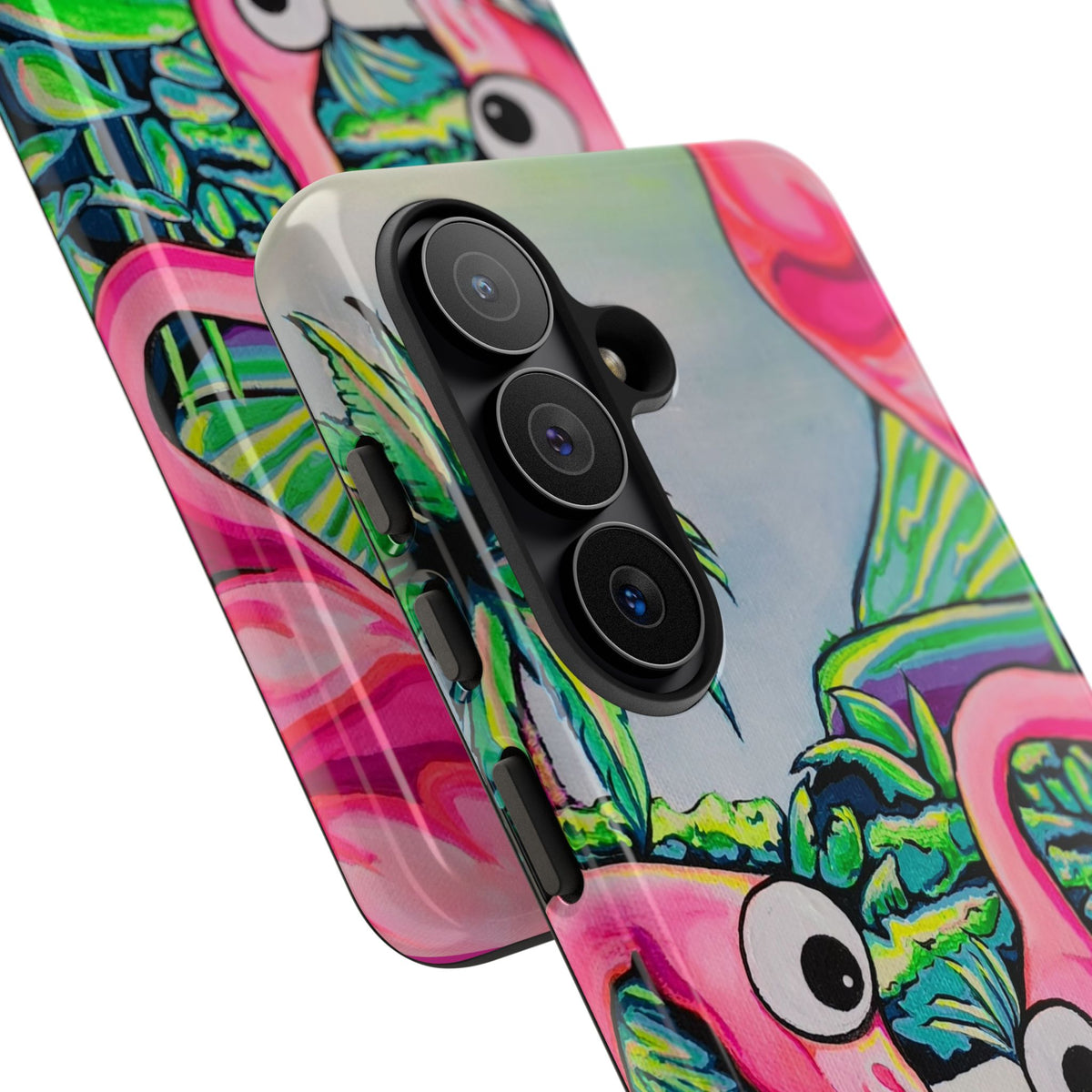 Cyclops Flamingo Family Tough Phone Case