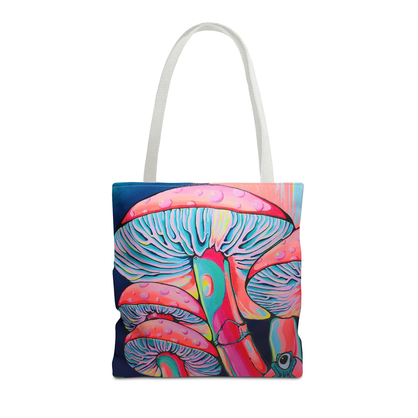 Premium Trippy Mushrooms Tote Bag, Original Artist Design, Reusable Shopping Tote, Eco-Friendly