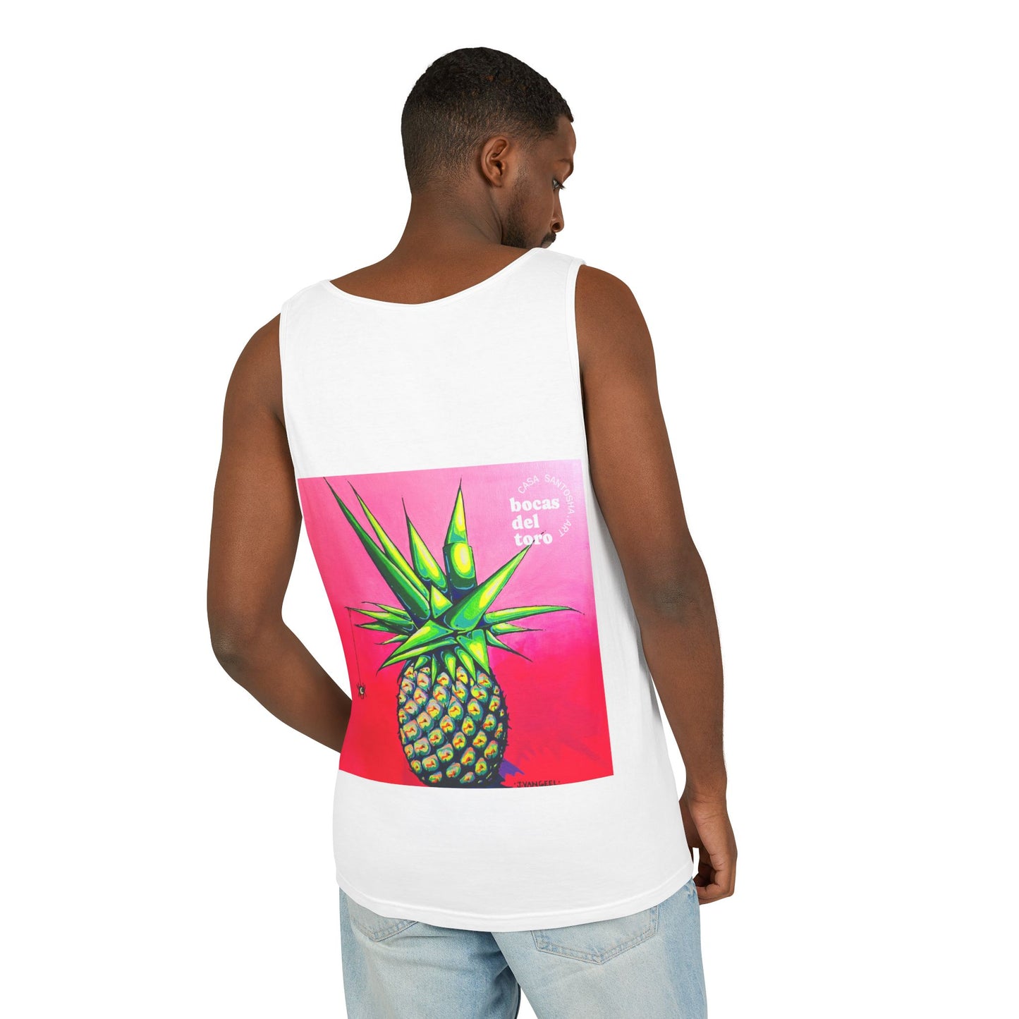 Unisex Neon Pineapple Tank Top - Perfect for Summer Vibes