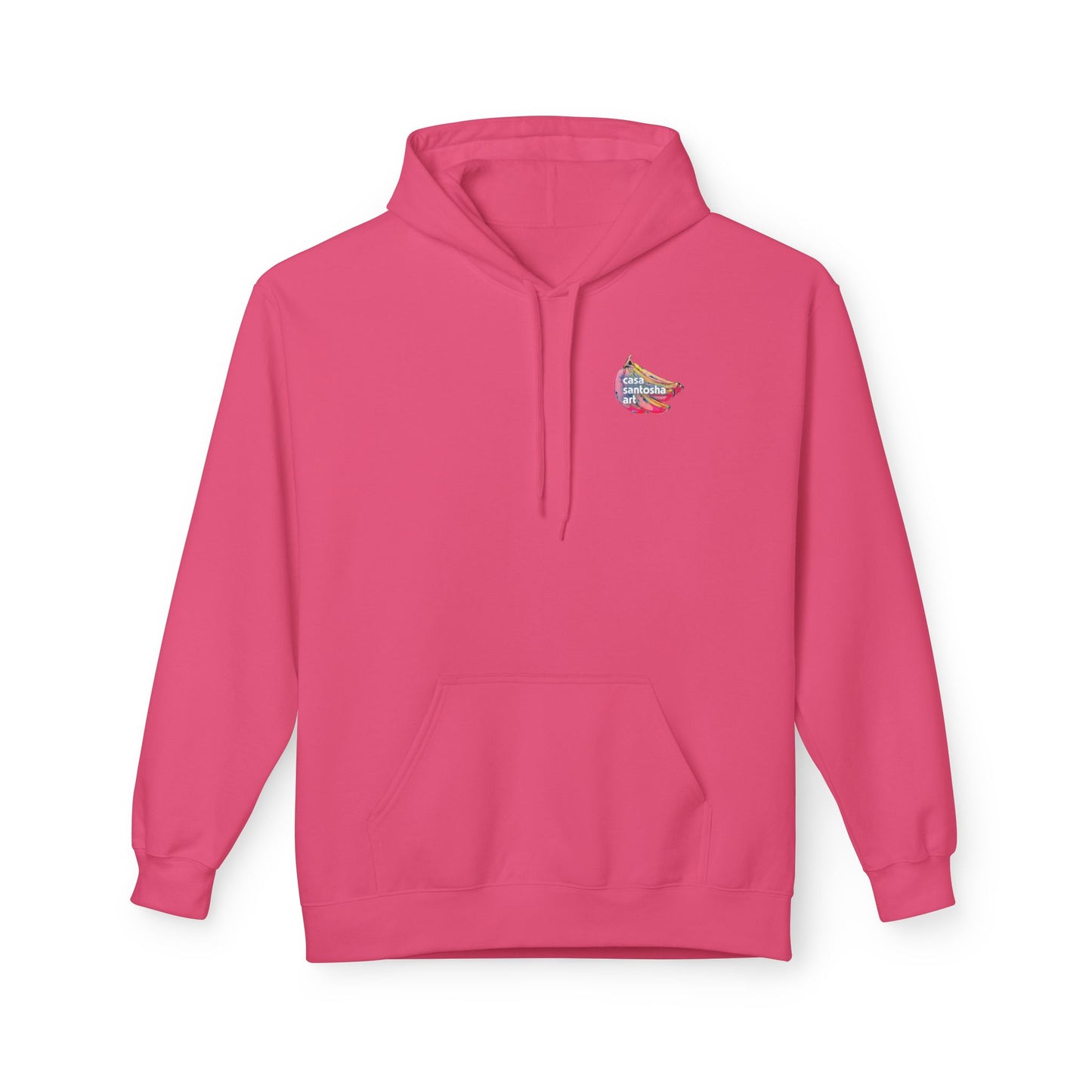 Sweat à capuche doux unisexe néon motif sushis