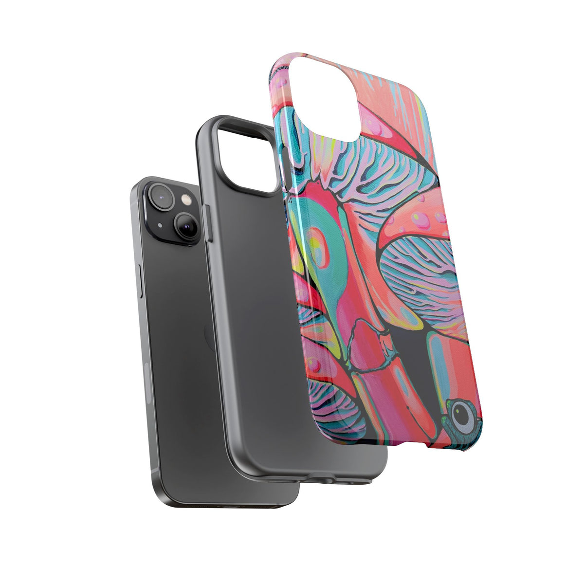 Coque de téléphone résistante Trippy Mushrooms