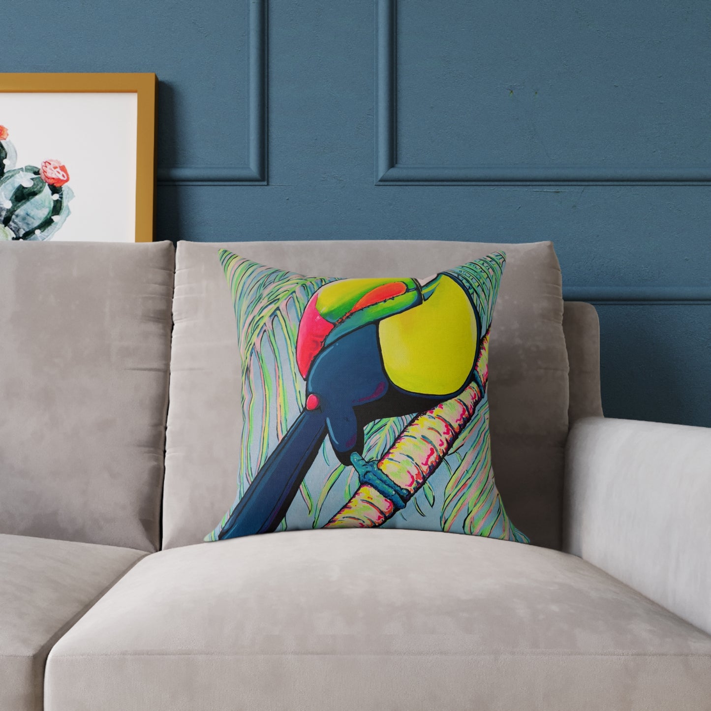 Cyclops Toucan Art Canvas Decorative Pillow