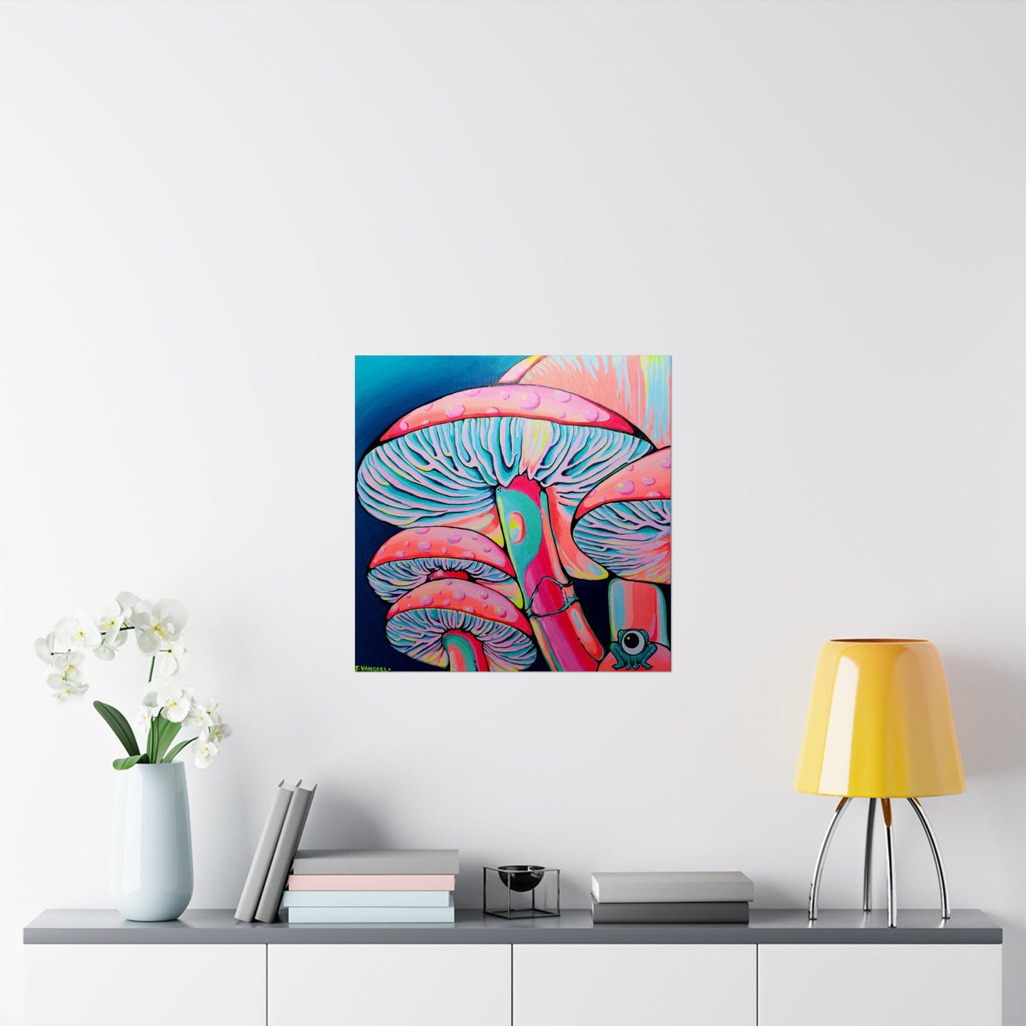 Trippy Mushrooms Giclée Art Poster