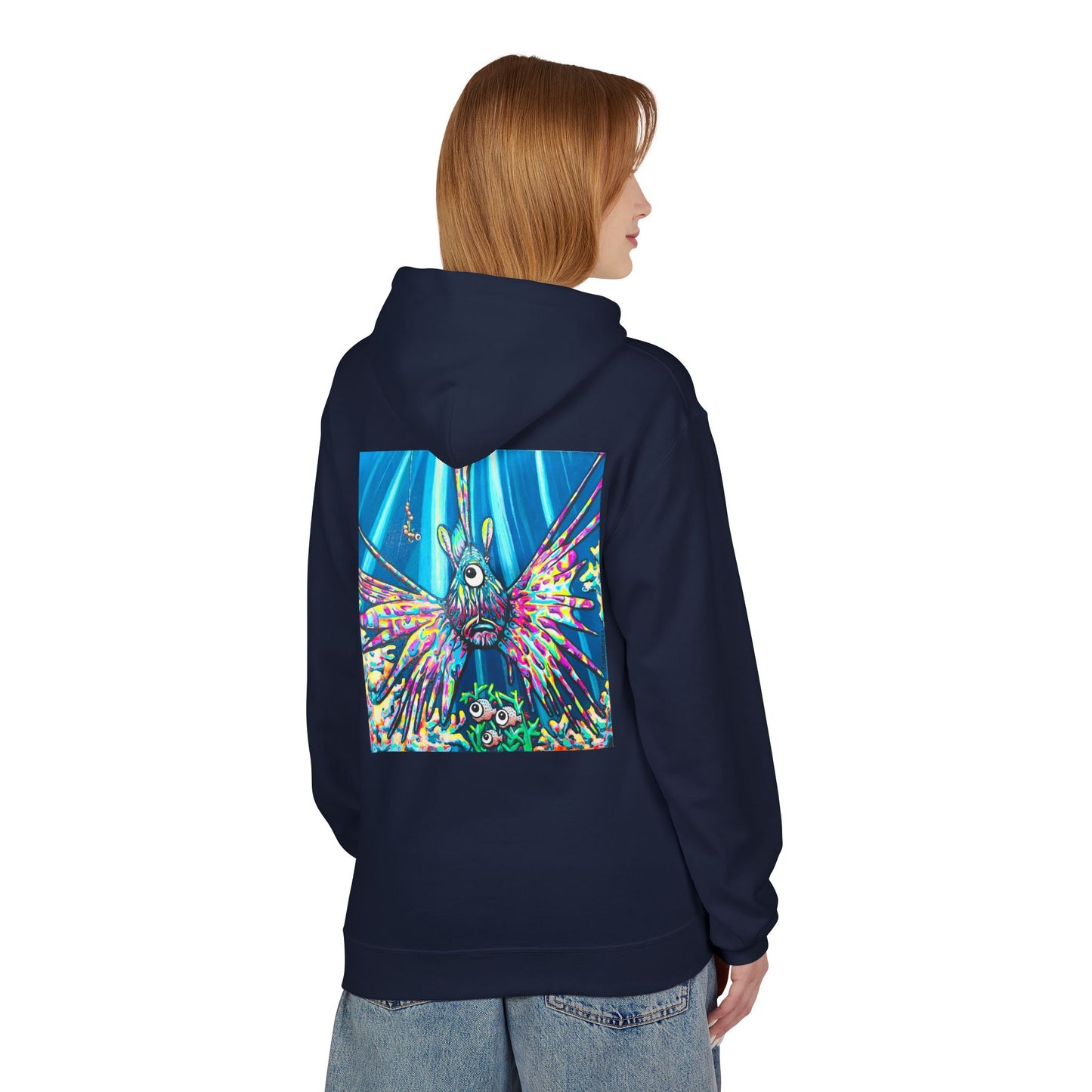 Unisex Cyclops Lionfish Soft Hoodie