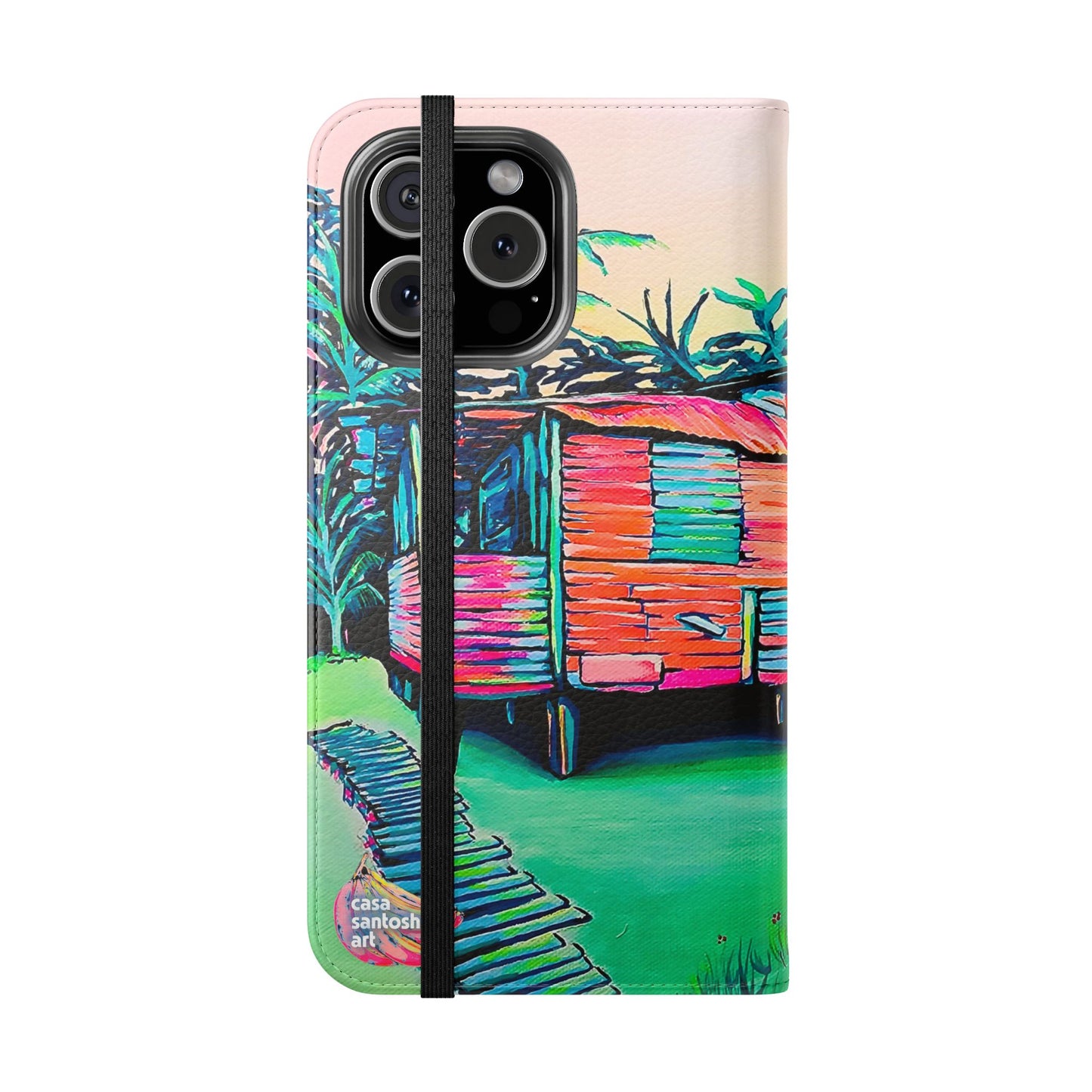 Luis Russell House Bocas Flip Phone Case – Wallet Cover with Card Slots
