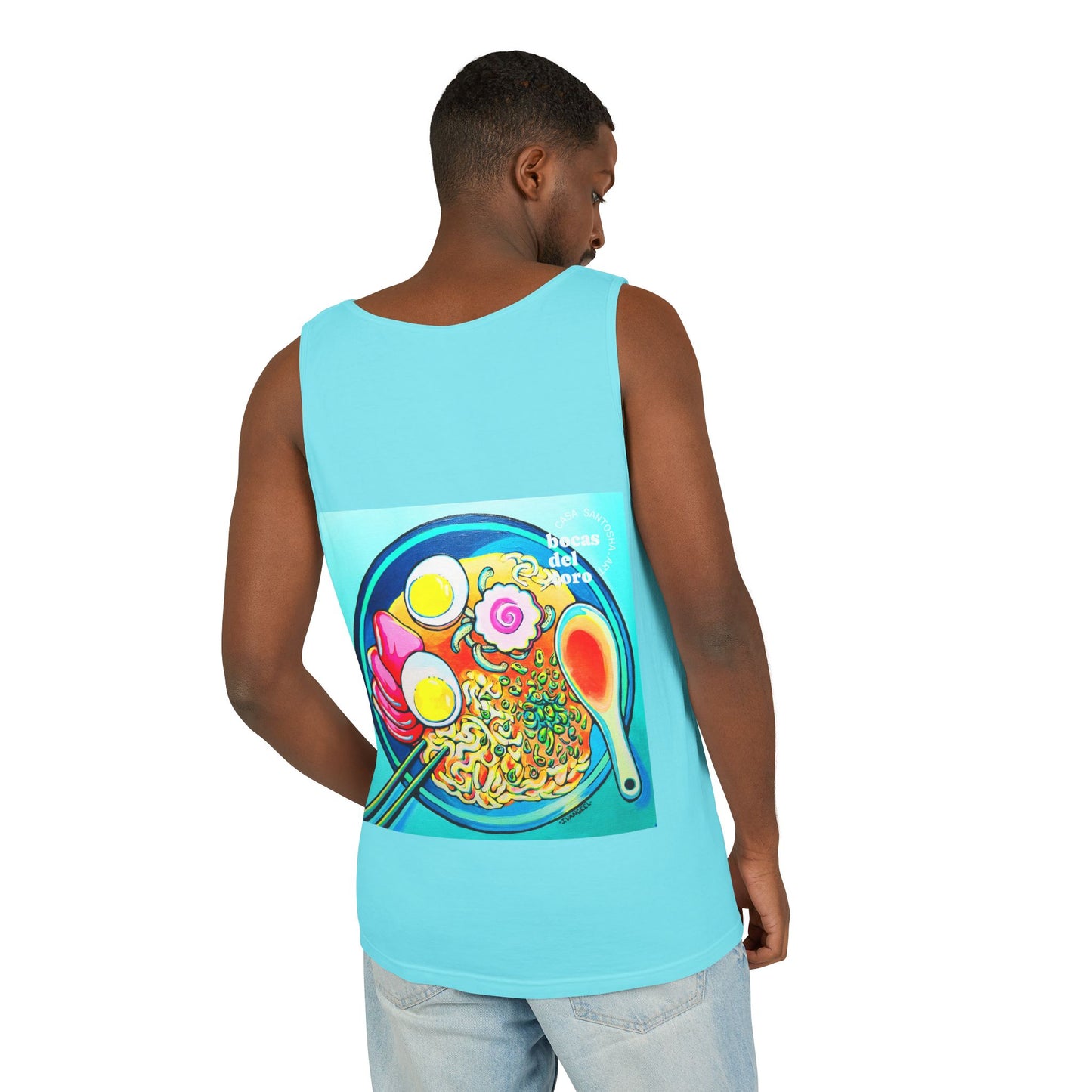 Unisex Neon Ramen Tank Top - Perfect for Summer Vibes