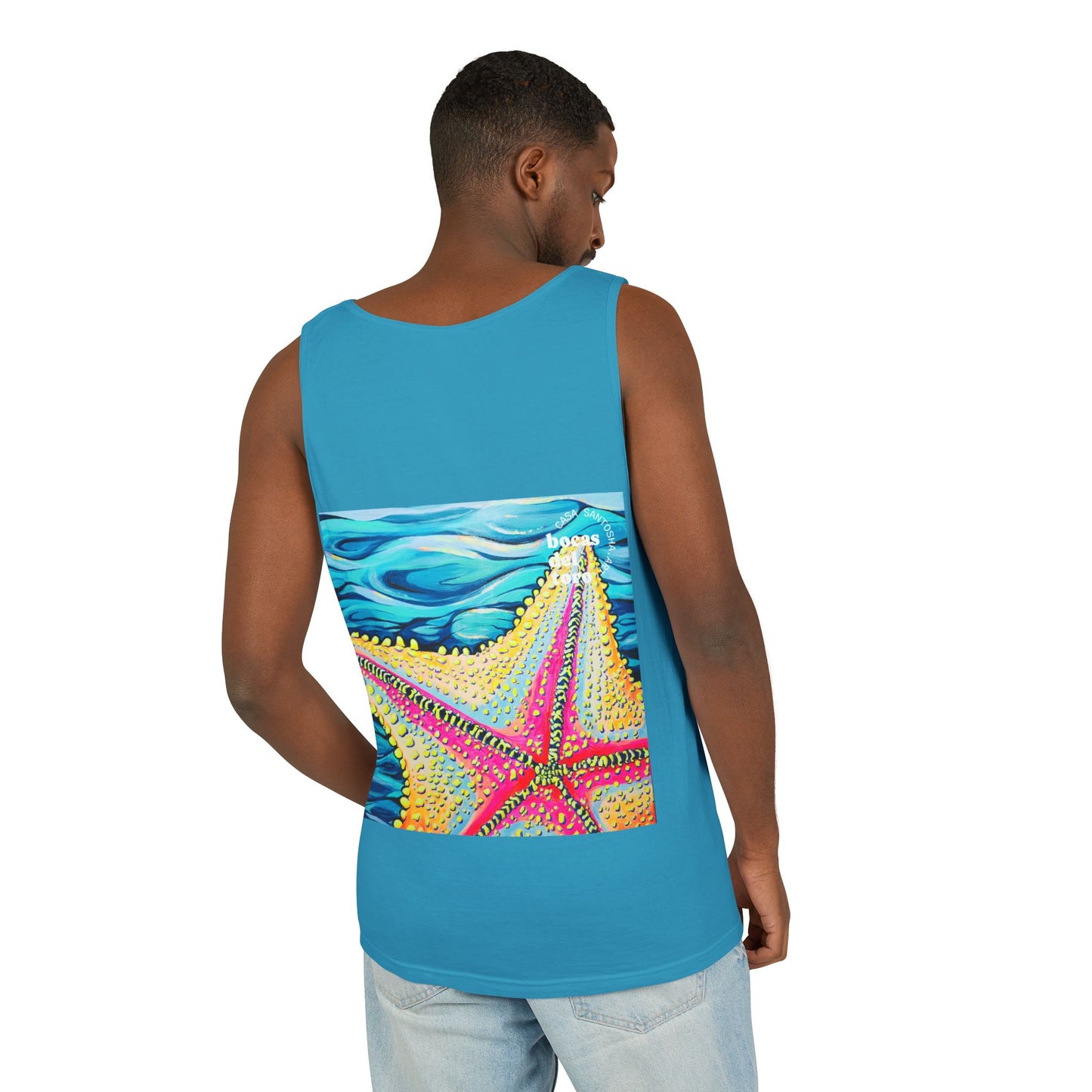 Unisex Starfish Beach Bocas Tank Top - Perfect for Summer Vibes