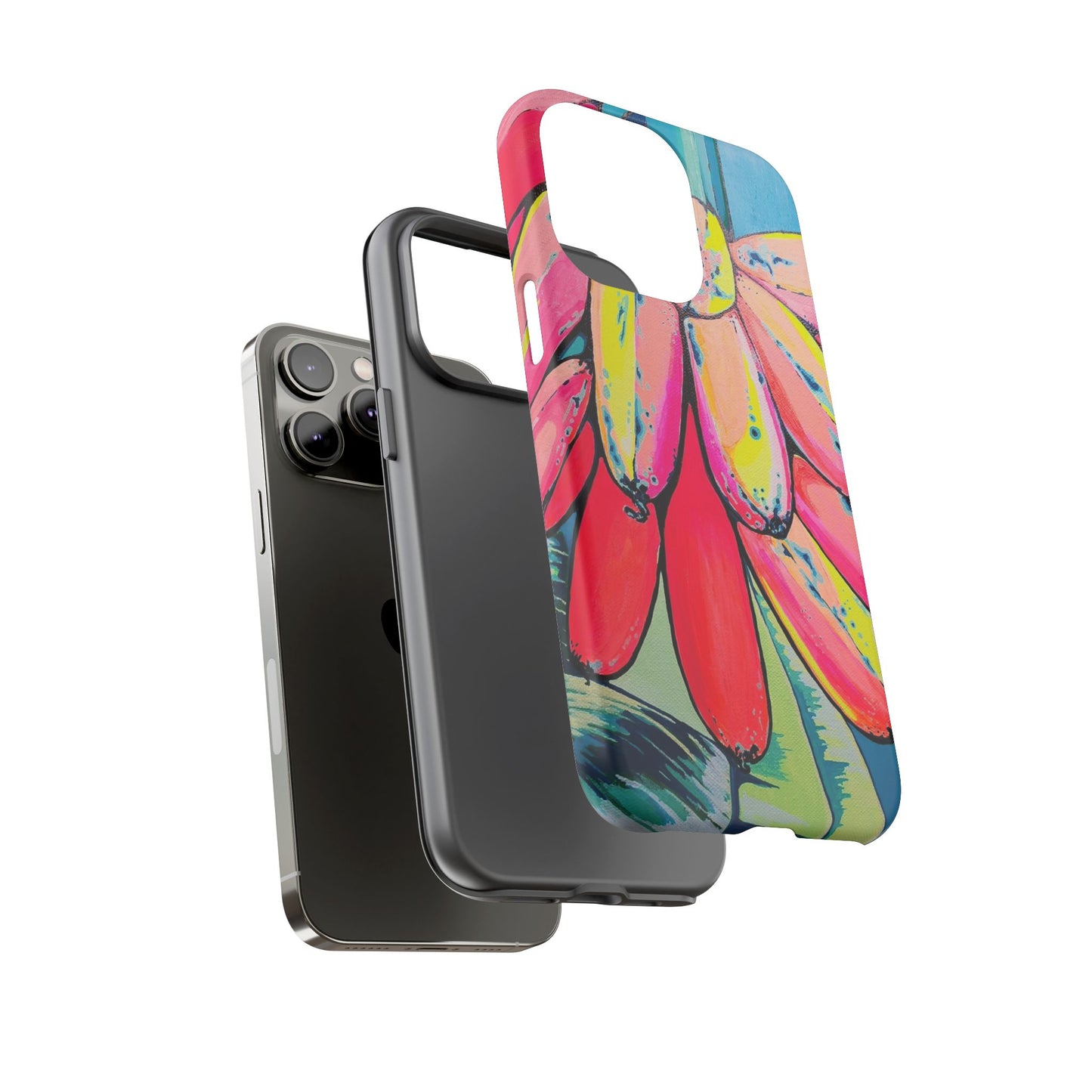 Neon Primitivo Bananas Tough Phone Case