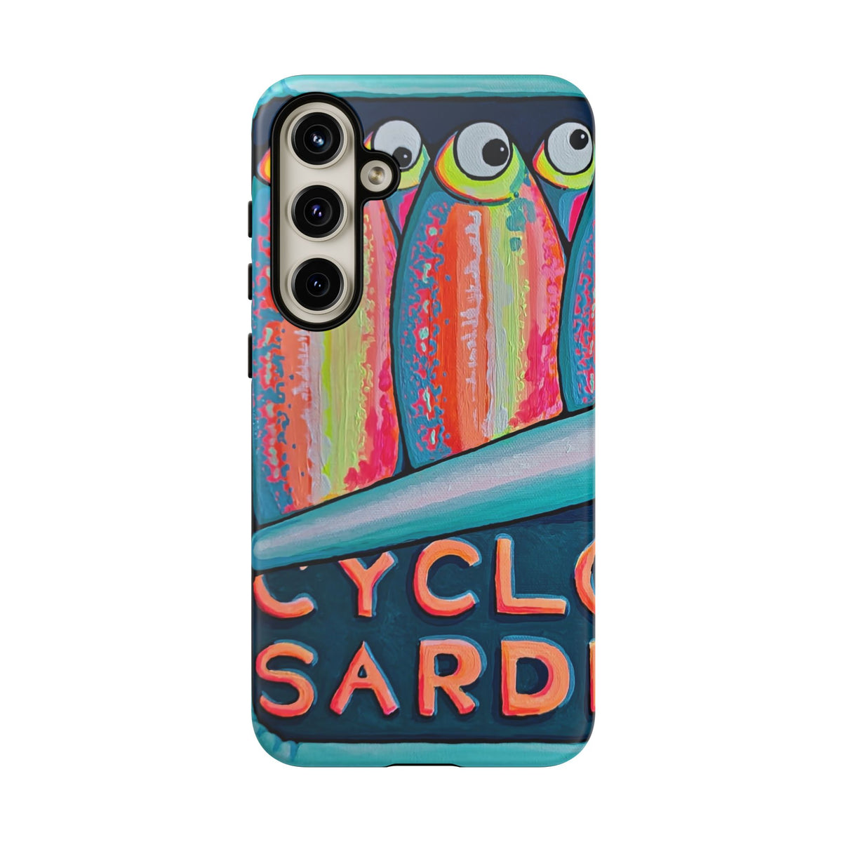 Neon Sardines Tough Phone Case