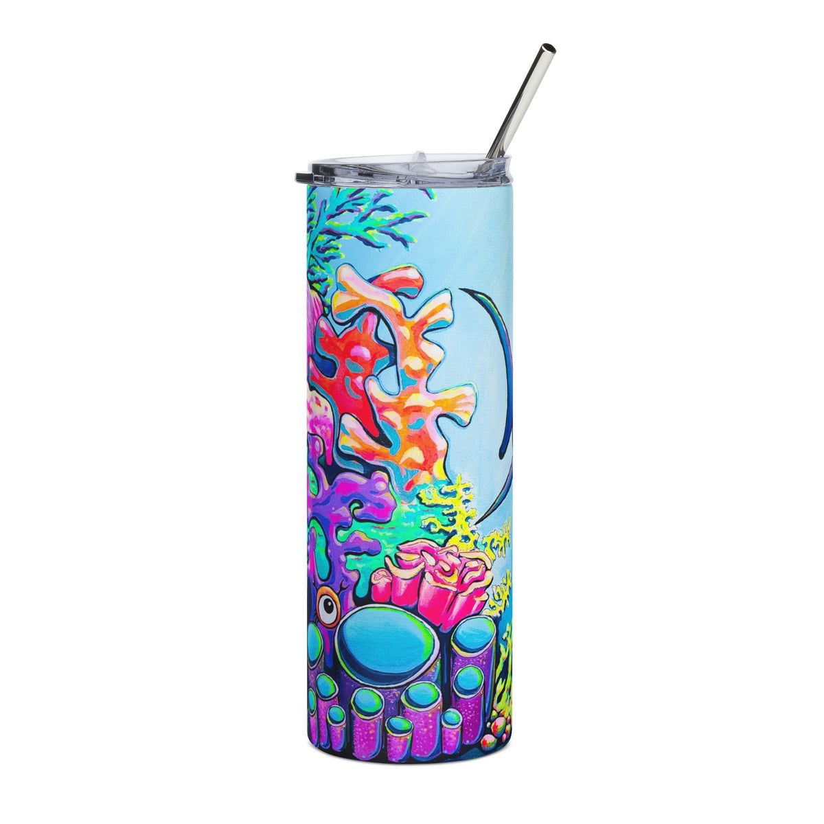Gobelet Cyclops Shark en acier inoxydable, 20oz | Tasse de voyage amusante, Écologique