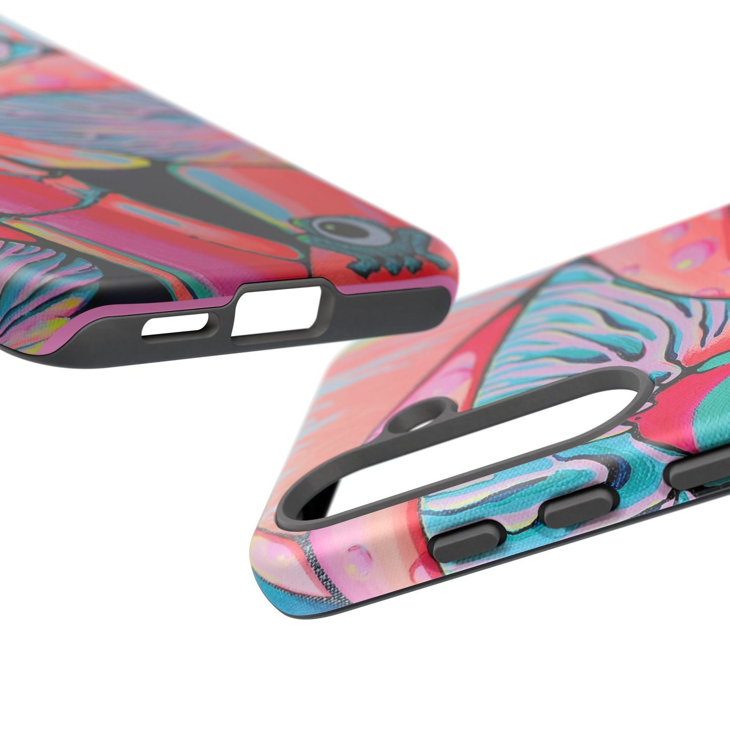 Neon Fat Bananas Tough Phone Case