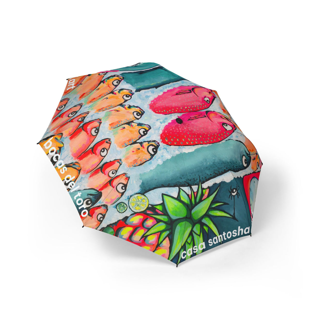 Neon Cabo Fish Market Umbrella