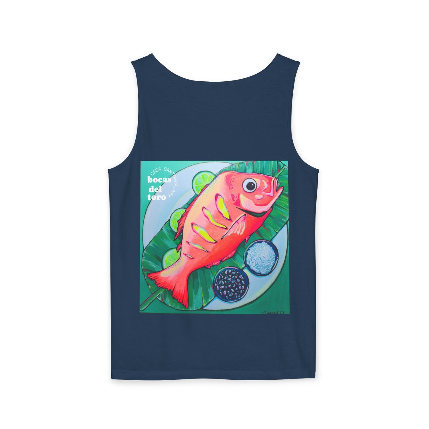 Unisex Neon Fried Fish Tank Top - Perfect for Summer Vibes