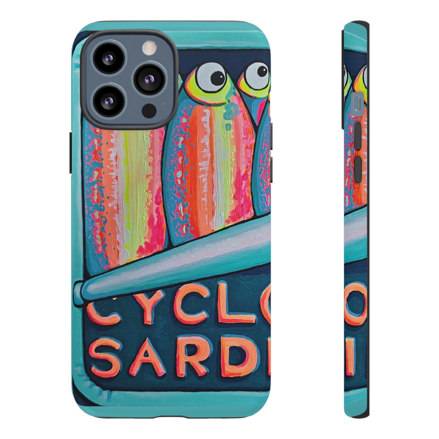 Neon Sardines Tough Phone Case