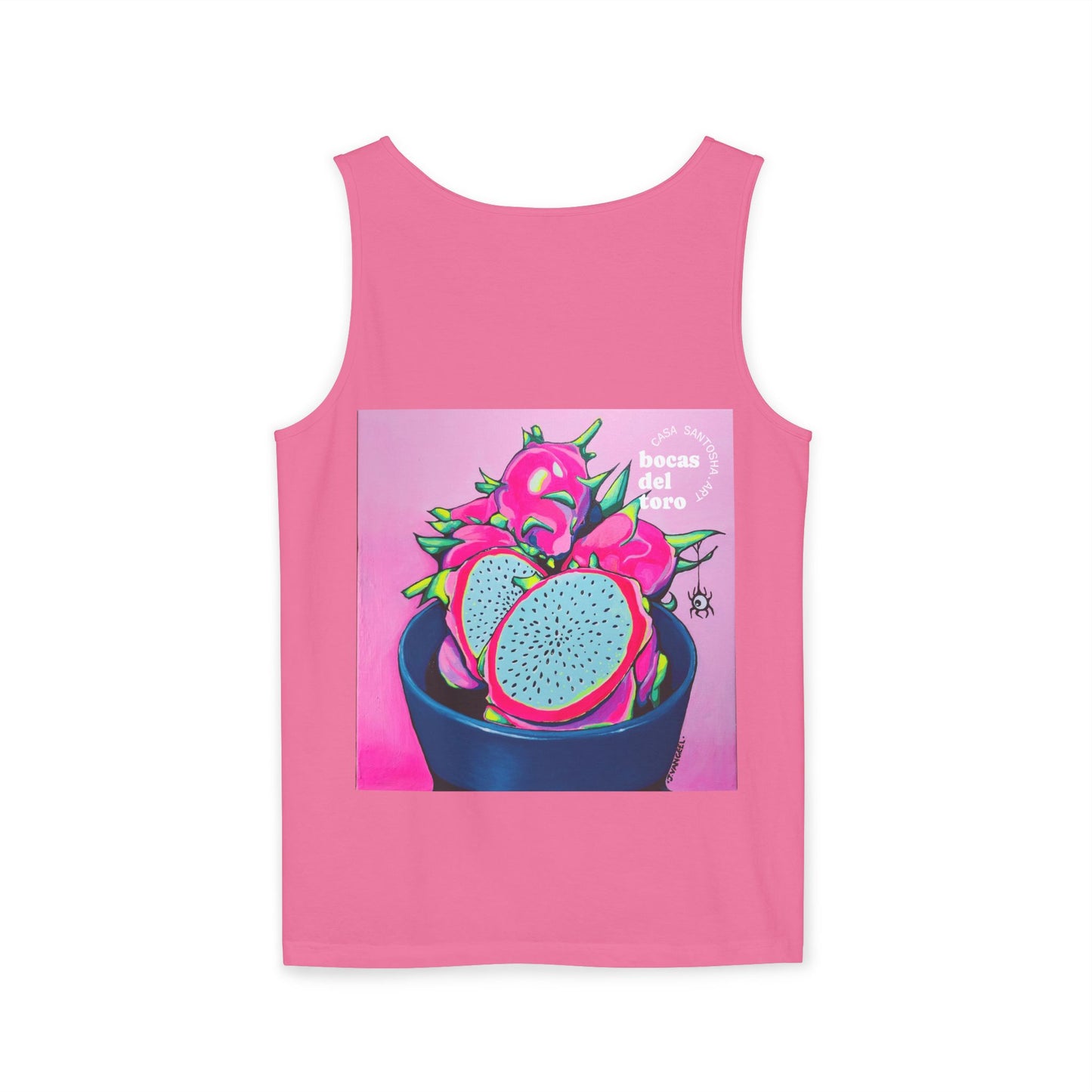 Unisex Neon Pink Dragon Fruit Tank Top - Perfect for Summer Vibes