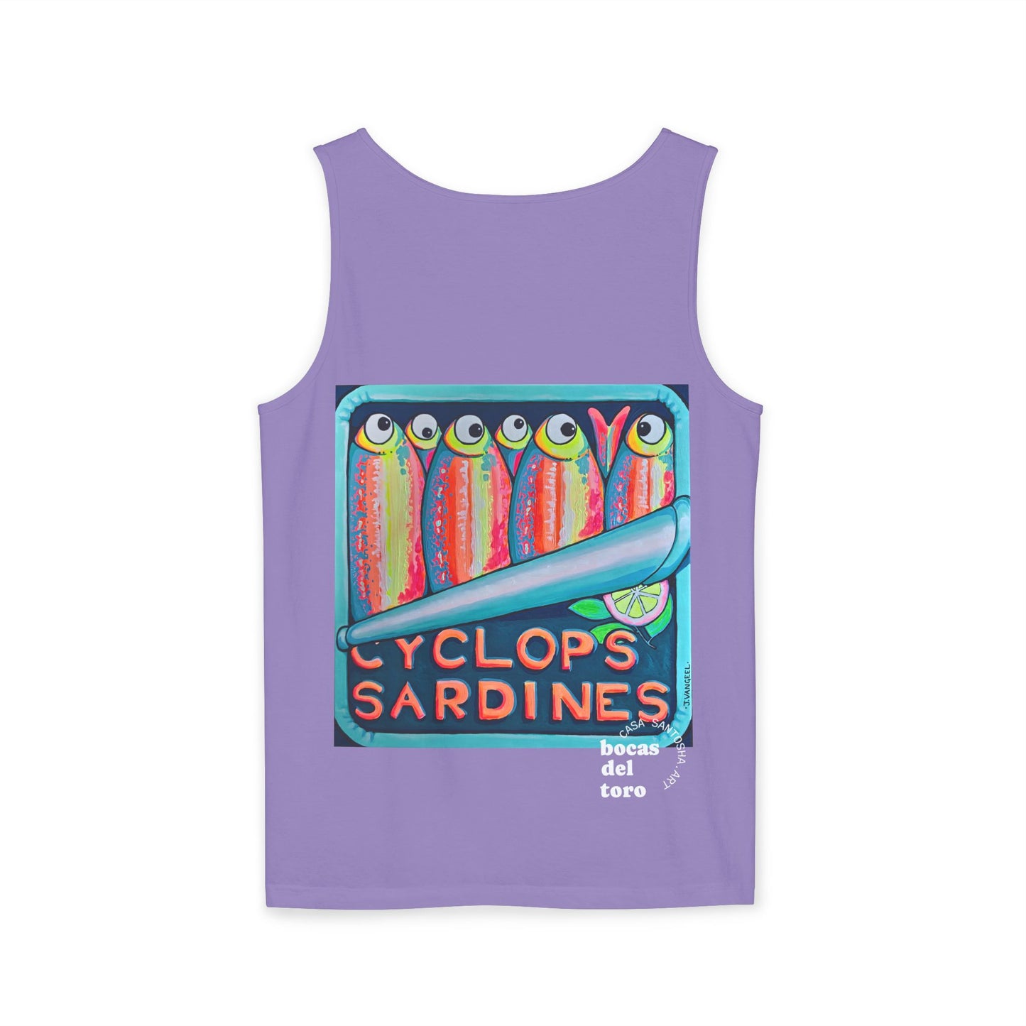 Unisex Neon Sardines Tank Top - Perfect for Summer Vibes