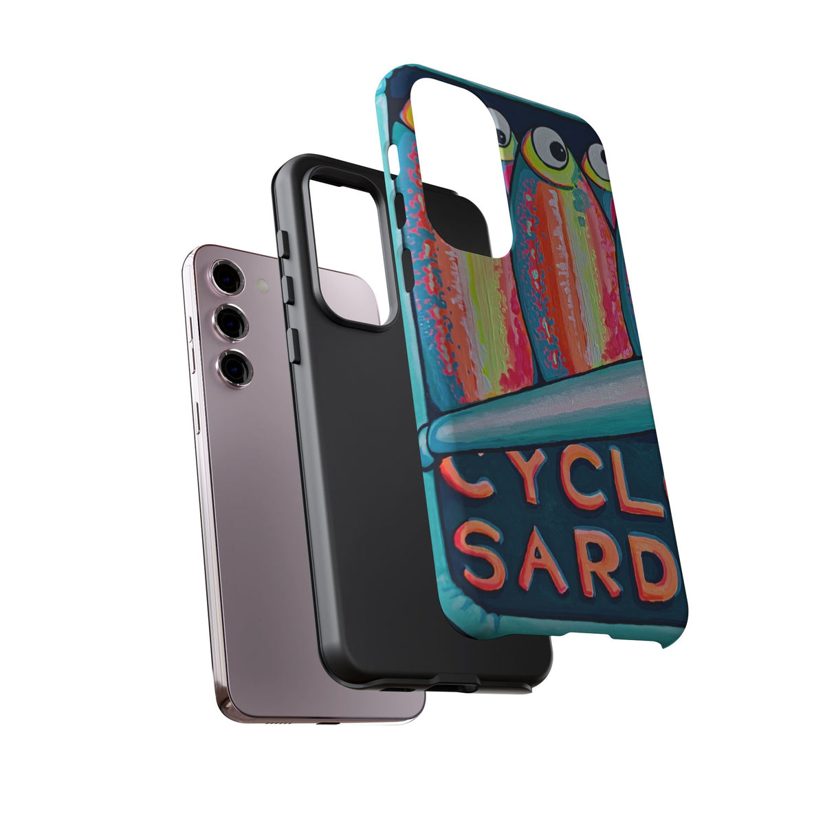 Neon Sardines Tough Phone Case
