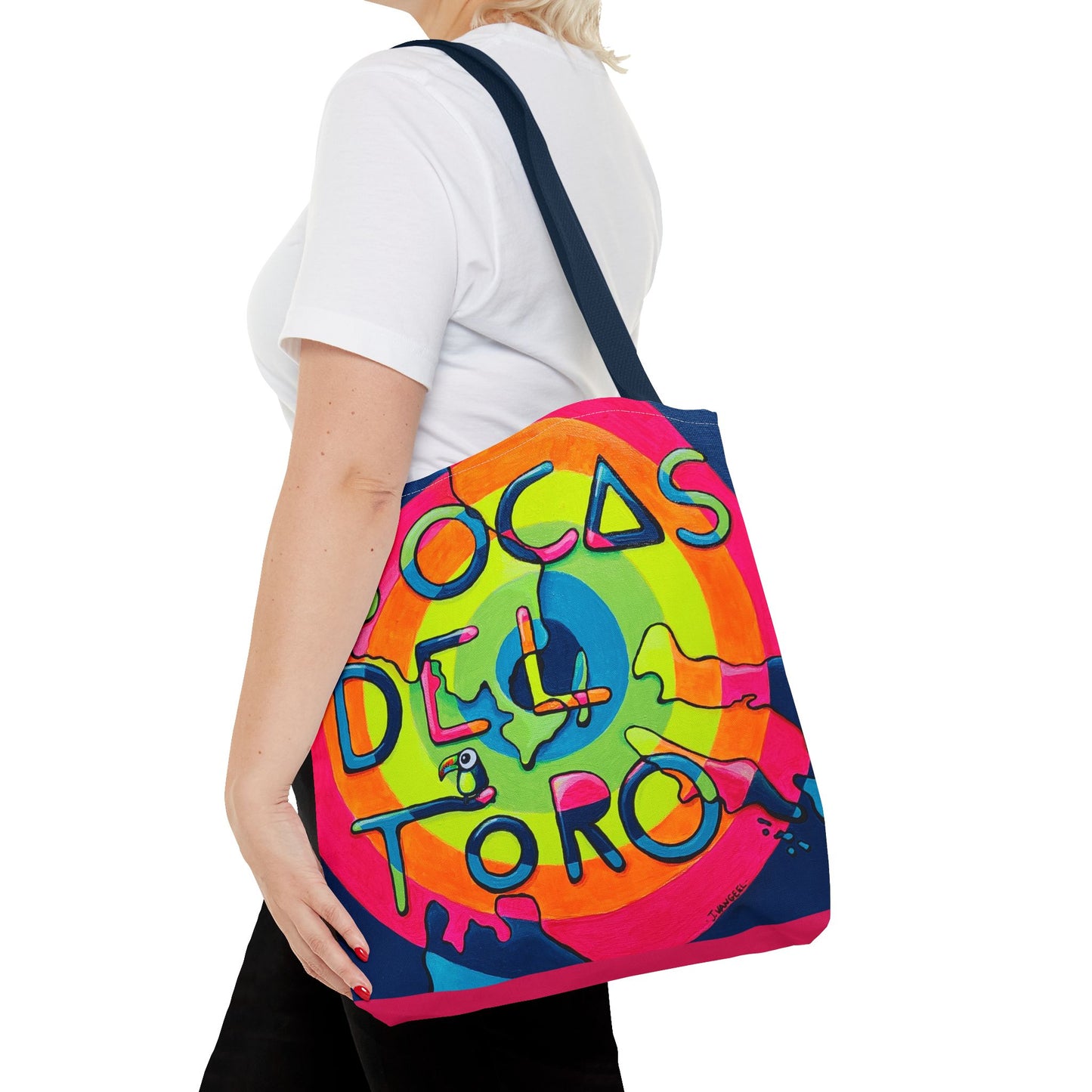 Premium Bocas Del Toro Islands Tote Bag, Original Artist Design, Reusable Shopping Tote,  Eco-Friendly