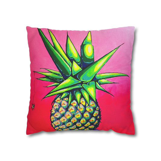 Neon Pineapple Pillowcase for Throw Pillow, Cover Only