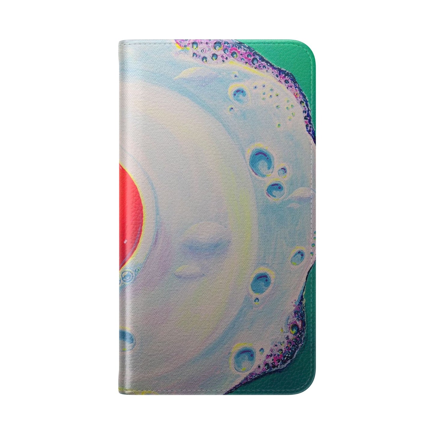 Neon Fried Egg Flip Phone Case – Wallet Cover with Card Slots