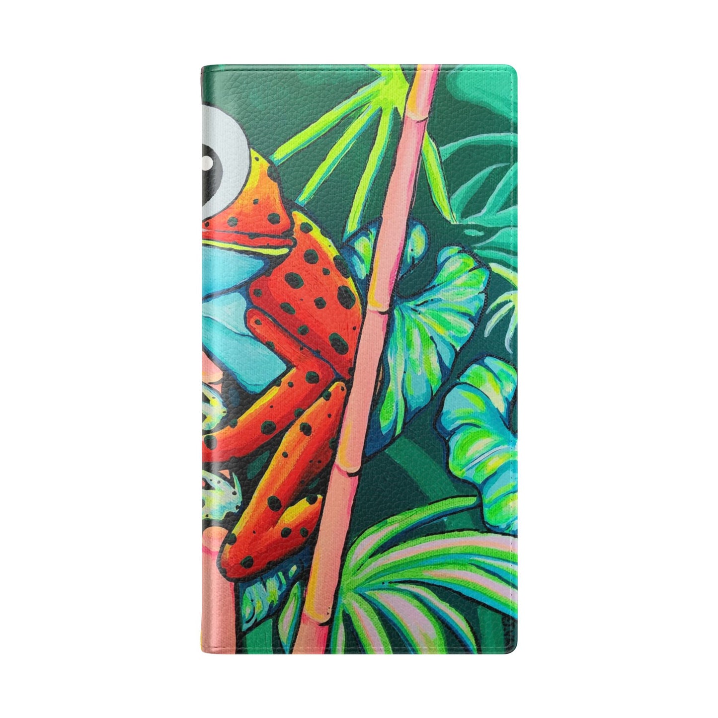 Cyclops Red Frog Flip Phone Case – Wallet Cover with Card Slots