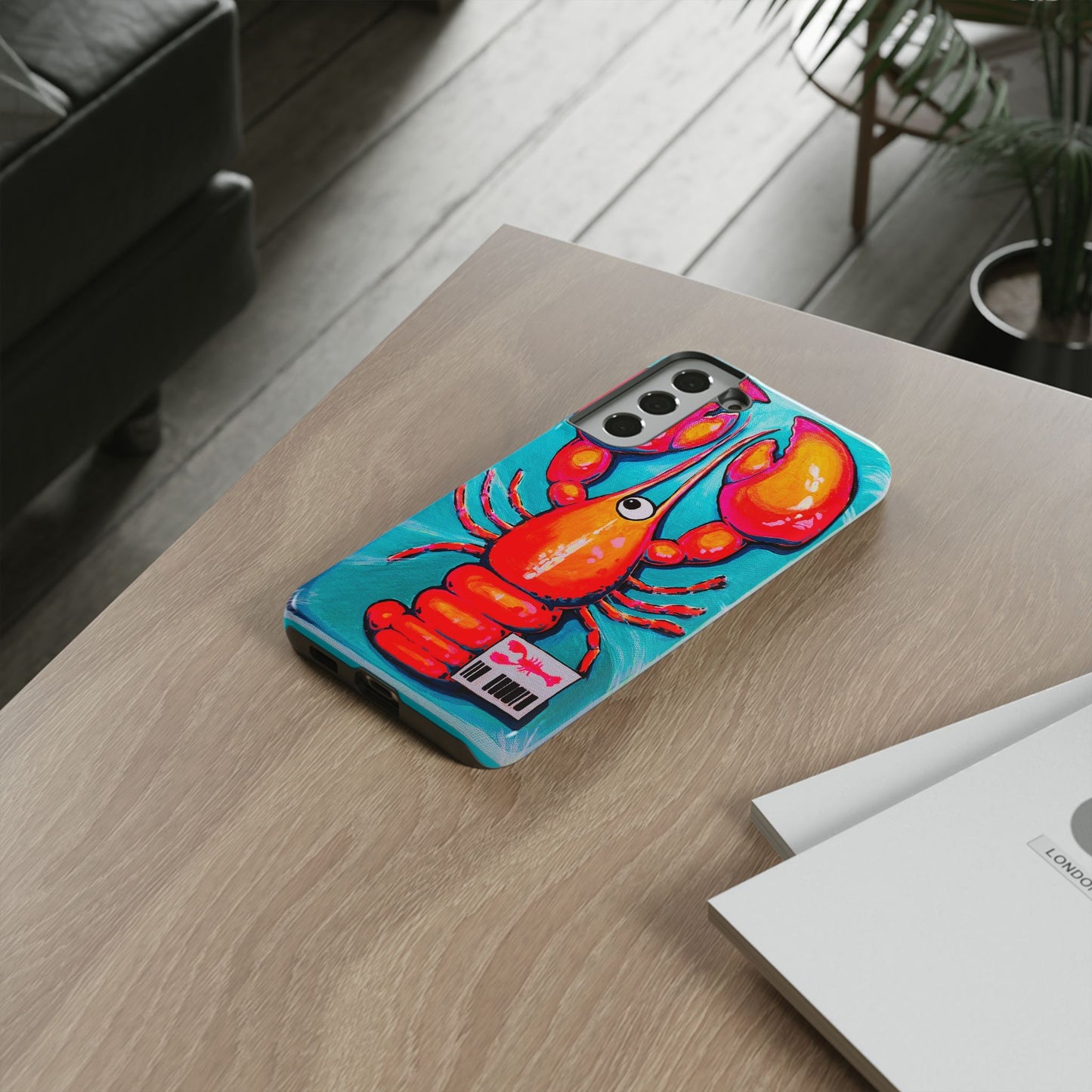 Neon Lobster Tough Phone Case