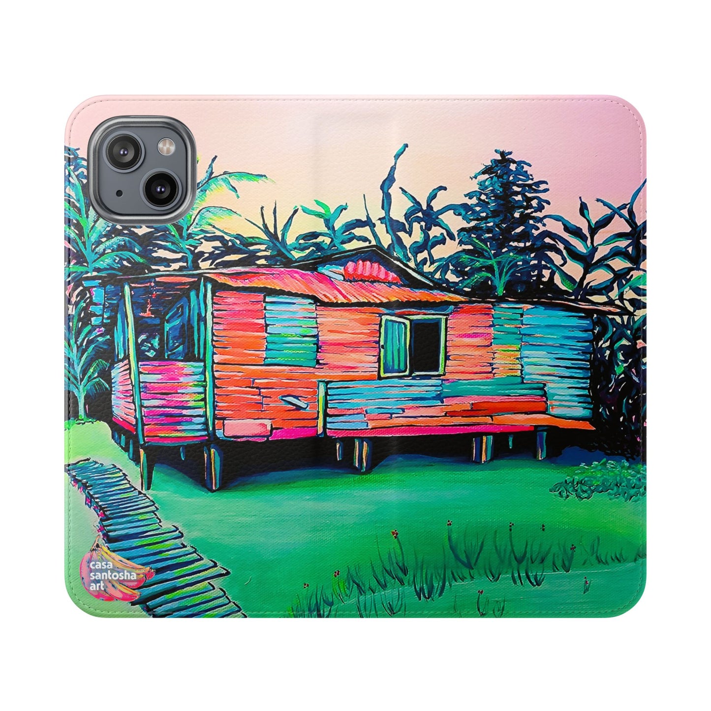 Luis Russell House Bocas Flip Phone Case – Wallet Cover with Card Slots