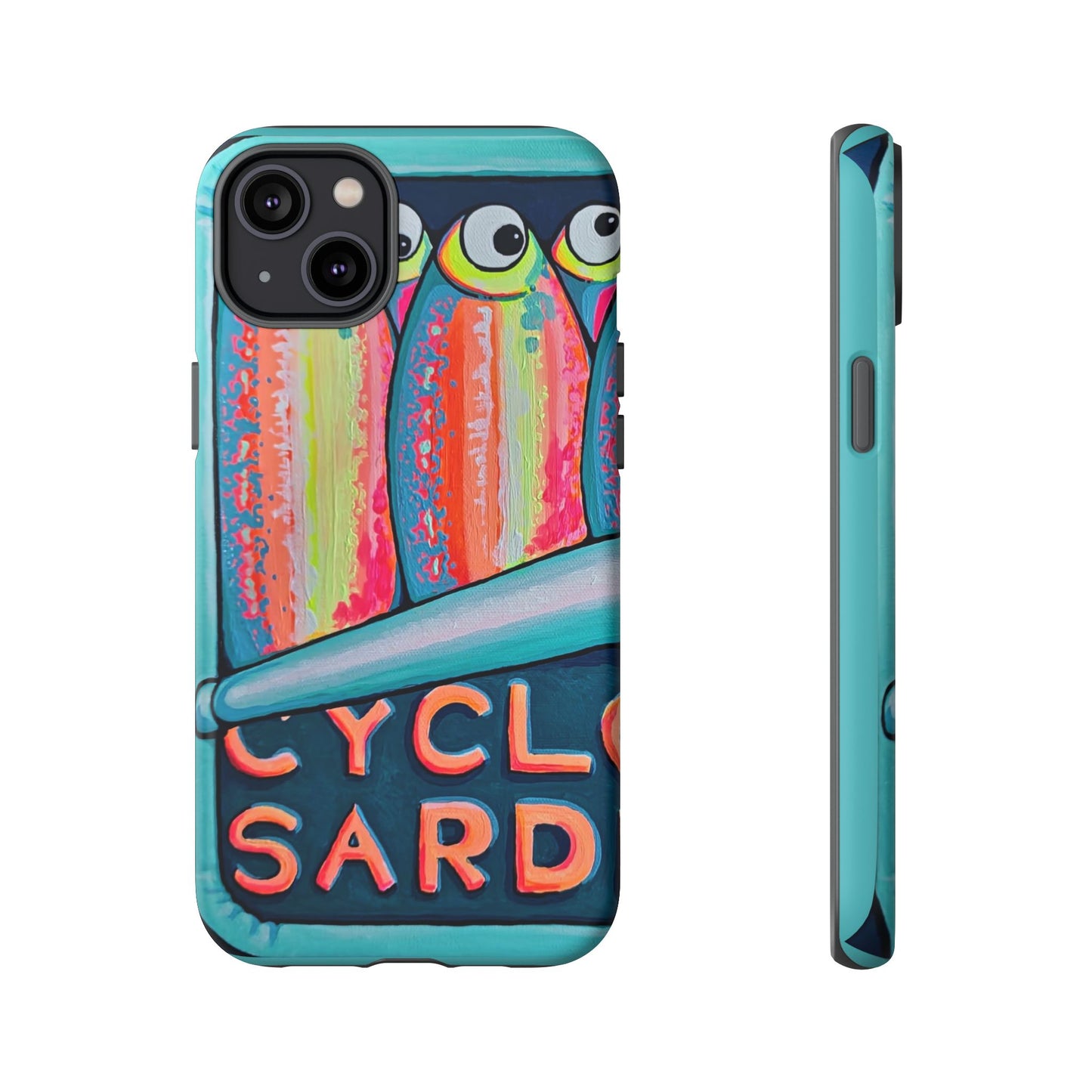 Neon Sardines Tough Phone Case