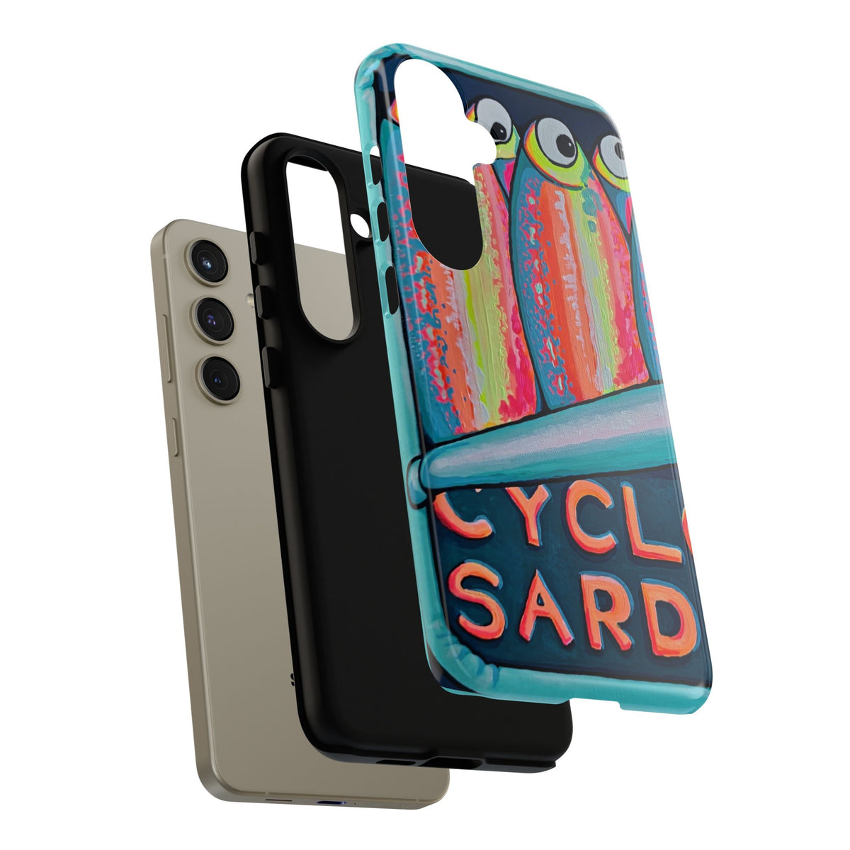 Neon Sardines Tough Phone Case