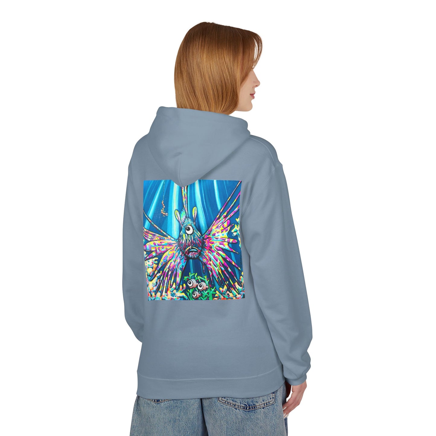 Unisex Cyclops Lionfish Soft Hoodie