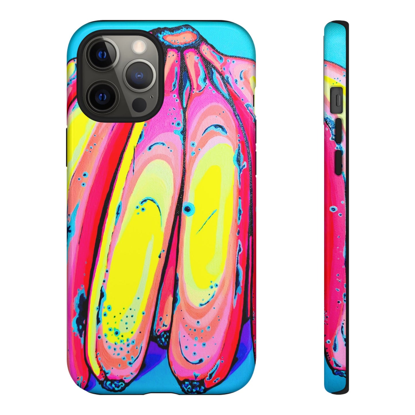 Neon Fat Bananas Tough Phone Case