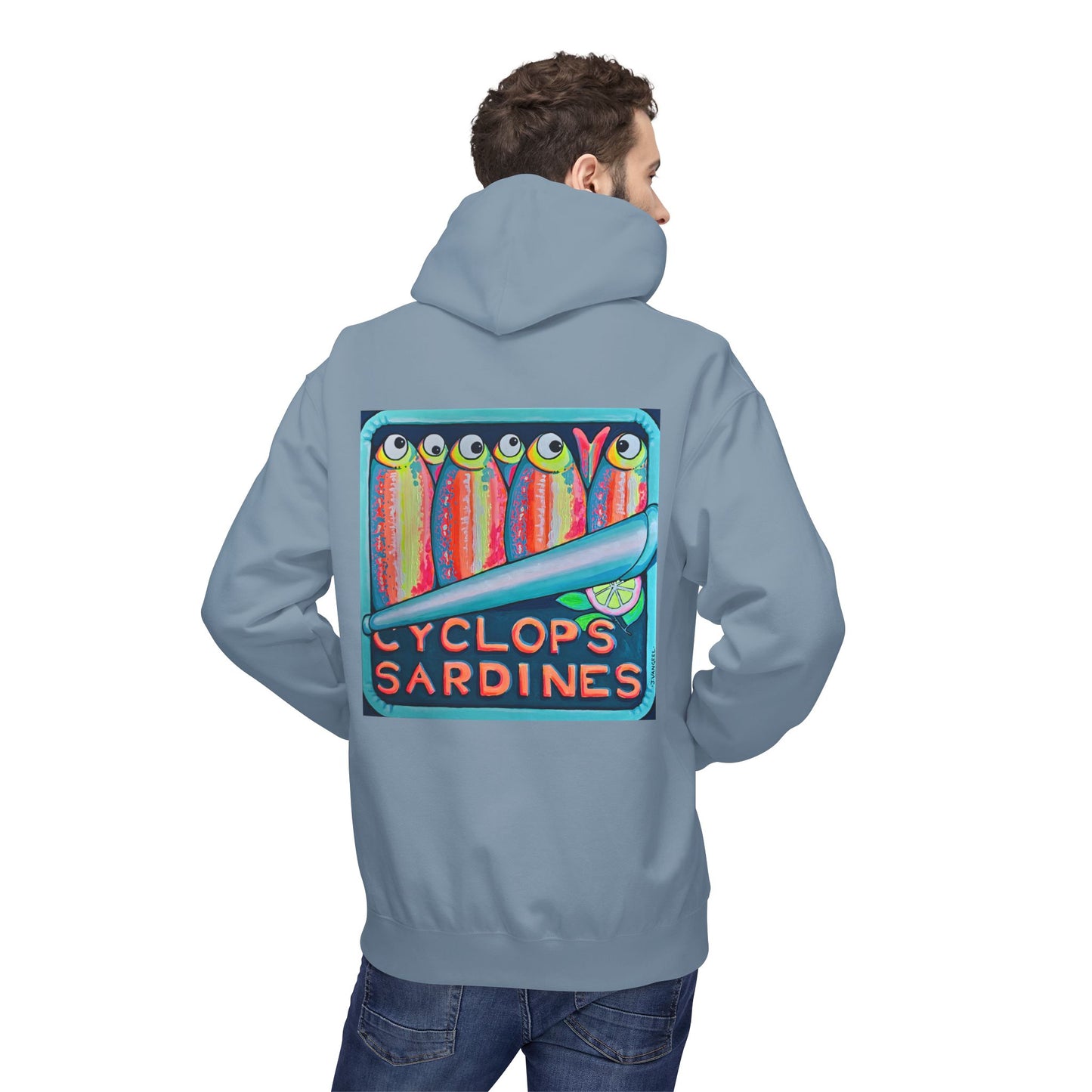 Unisex Neon Sardines Soft Hoodie