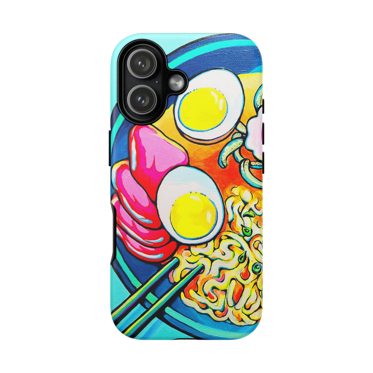 Coque de téléphone résistante Neon Ramen