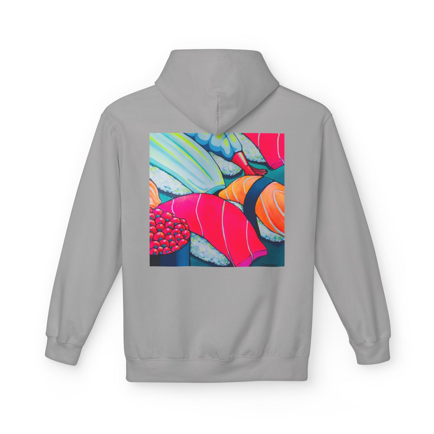 Unisex Neon Sushi Soft Hoodie
