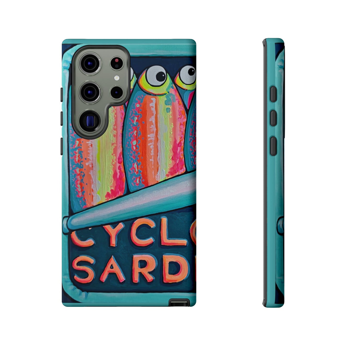Neon Sardines Tough Phone Case
