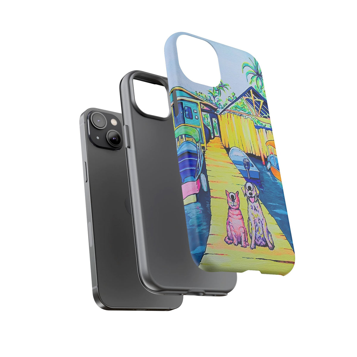 Cyclops Cat and Dog in Bocas Tough Phone Case