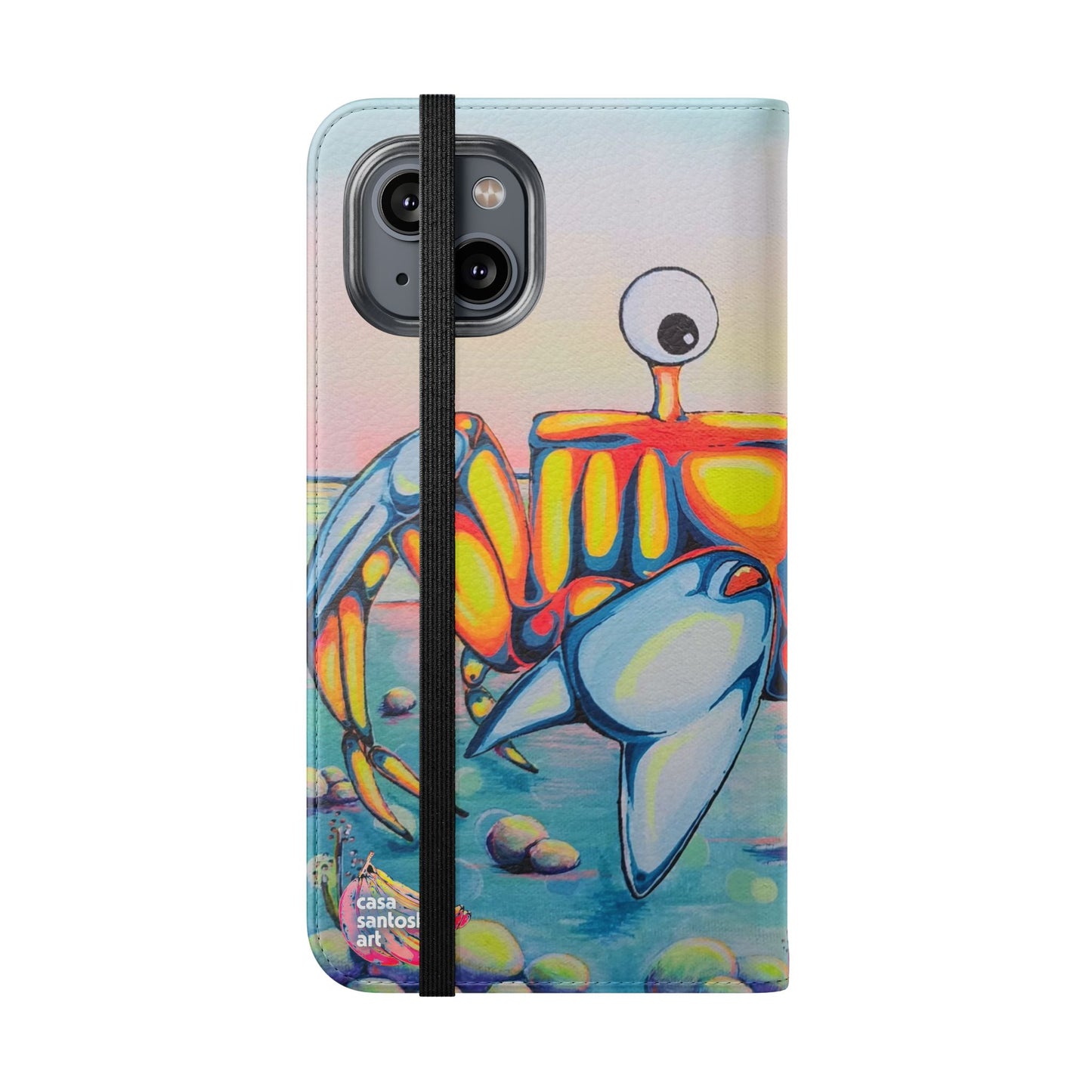 Cyclops Crab Flip Phone Case – Wallet Cover with Card Slots