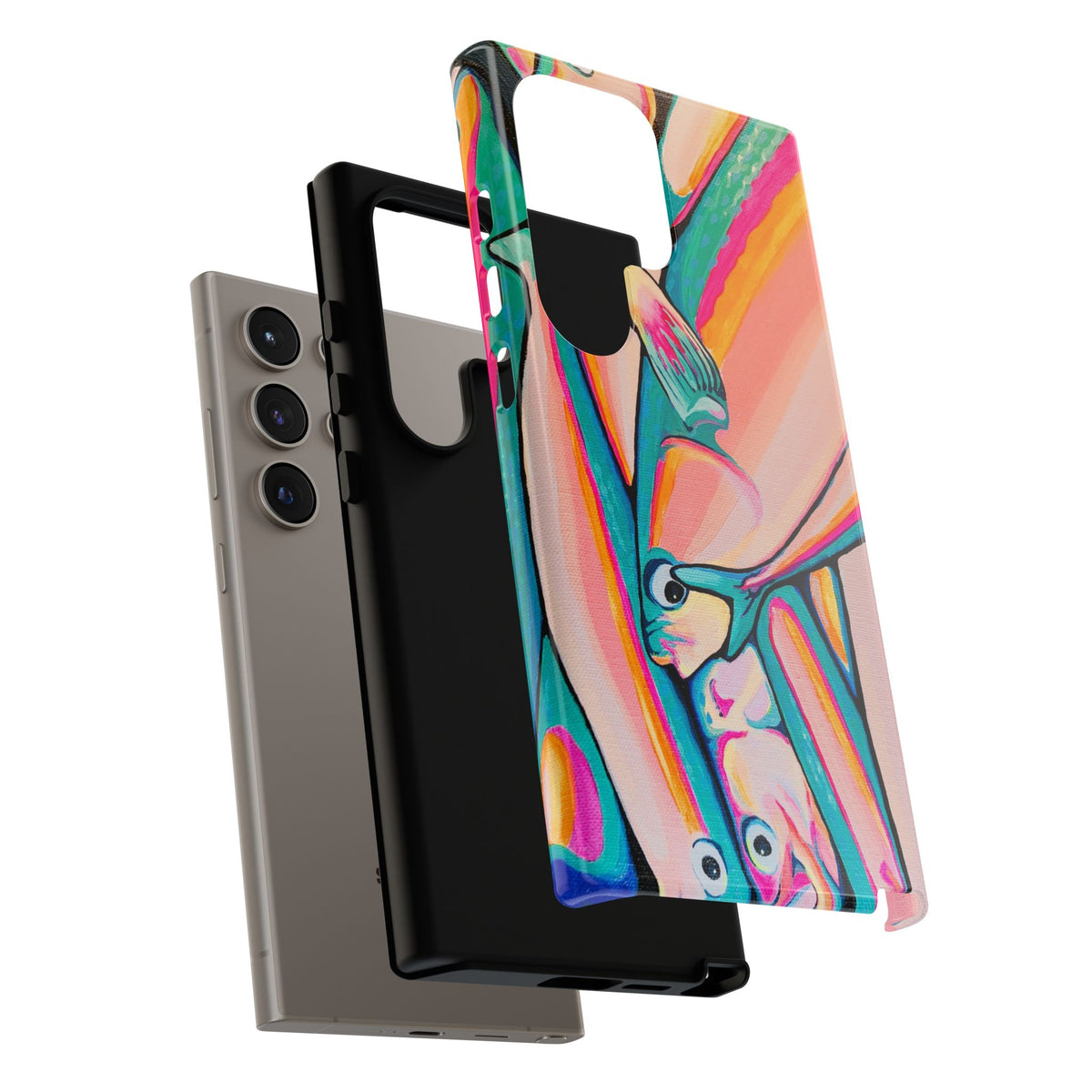 Neon Fish Tough Phone Case